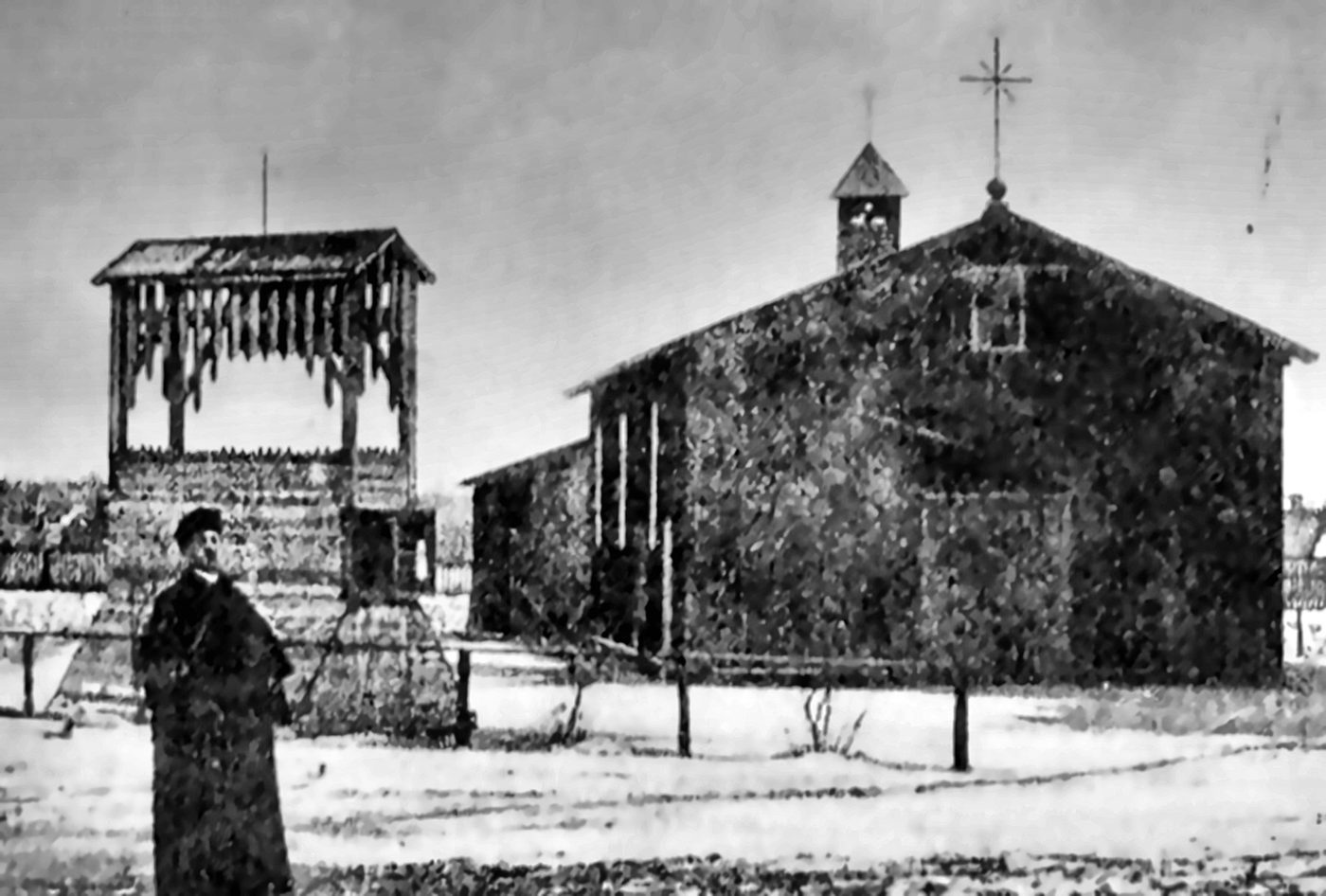 Pierwsza drewniana kaplica na Wólce, 1911