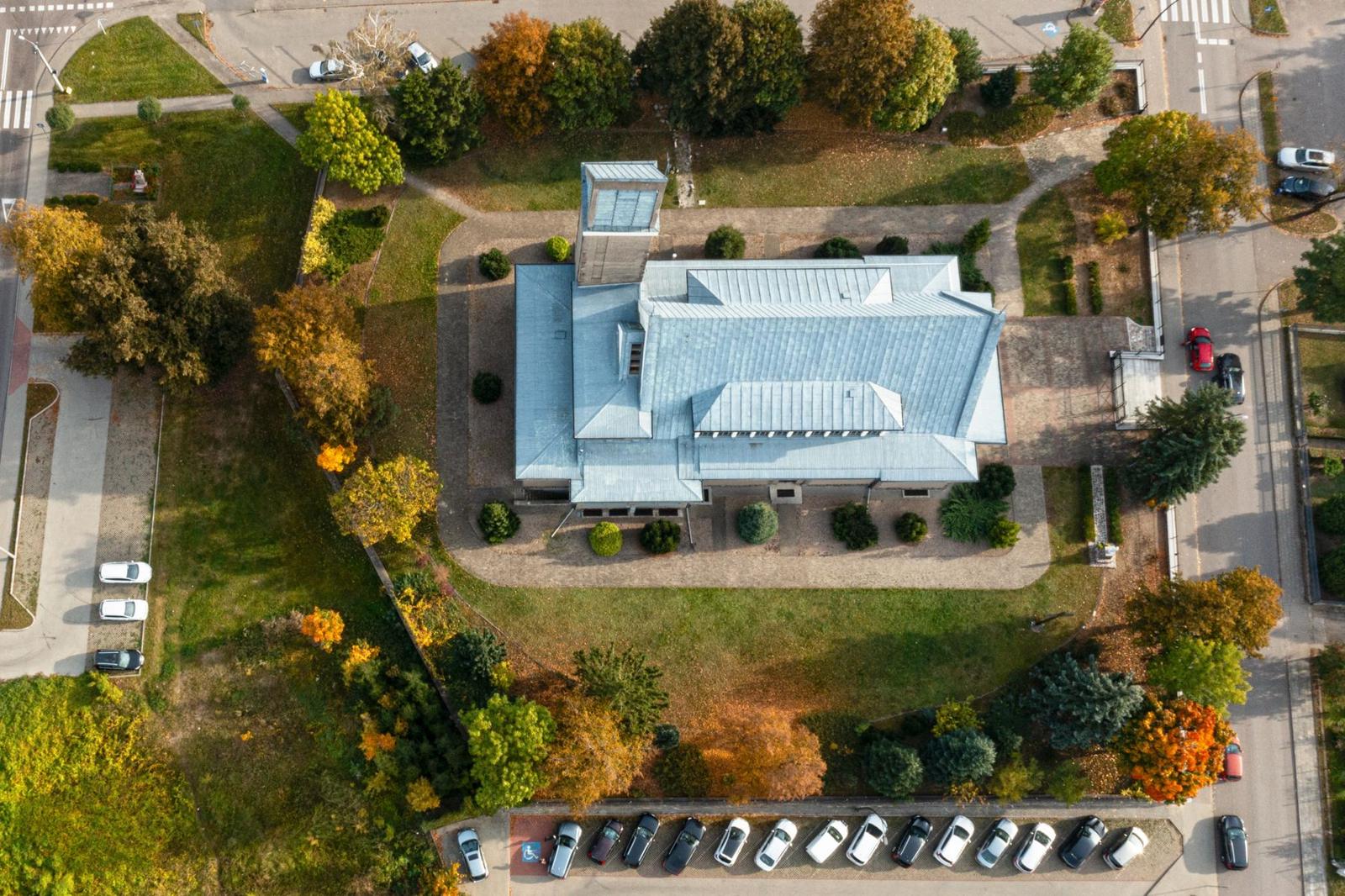 Kościół widziany z góry